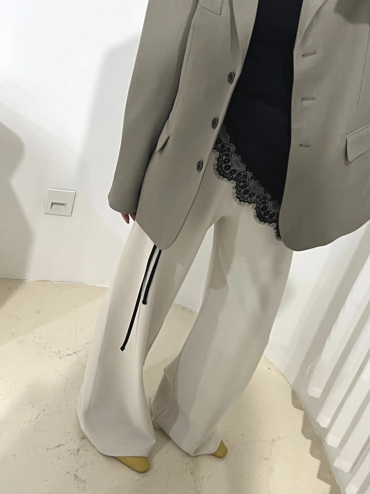 새틴 레이스 레이어드 랩 상세 이미지 17