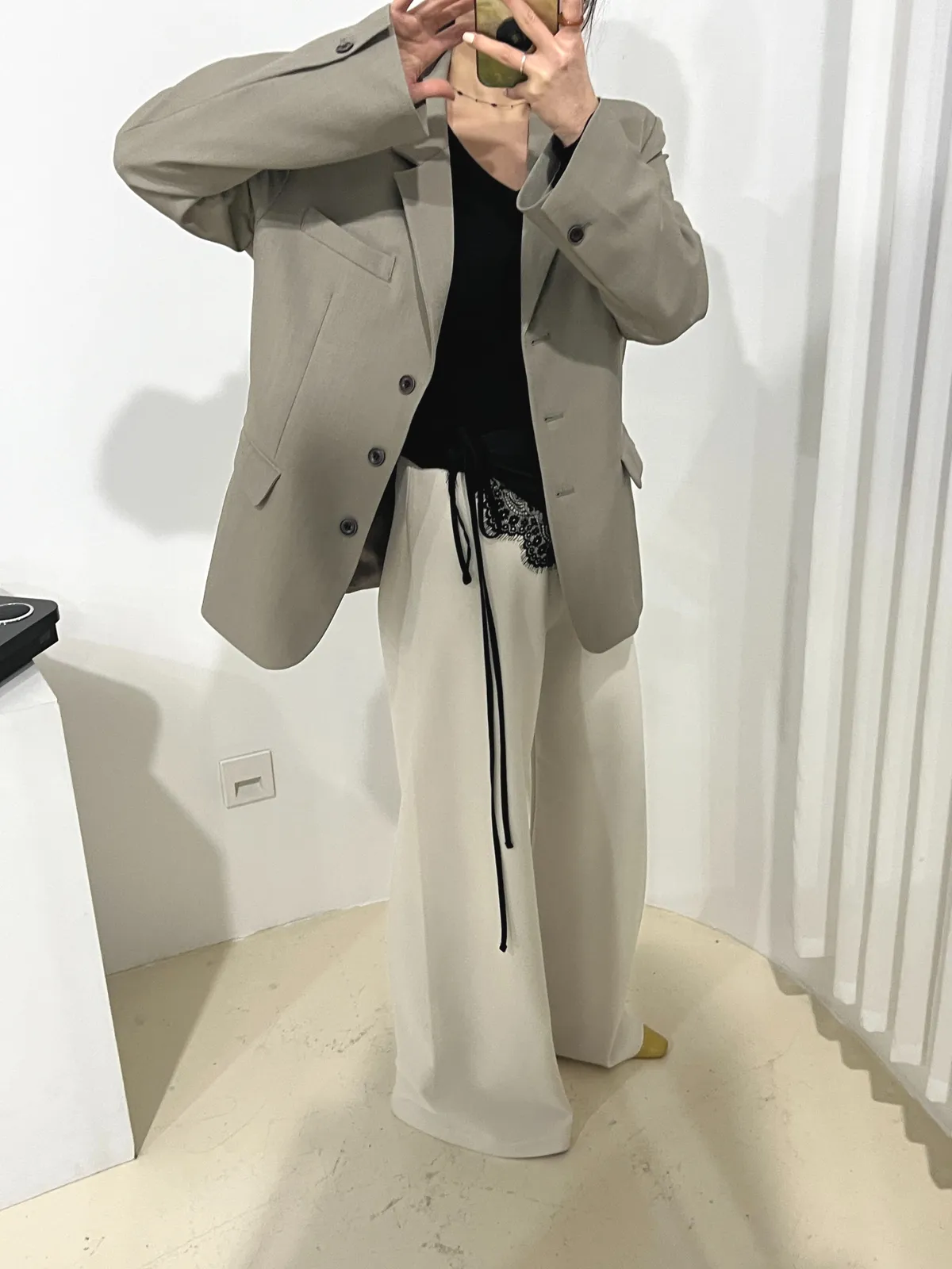 새틴 레이스 레이어드 랩 상세 이미지 9