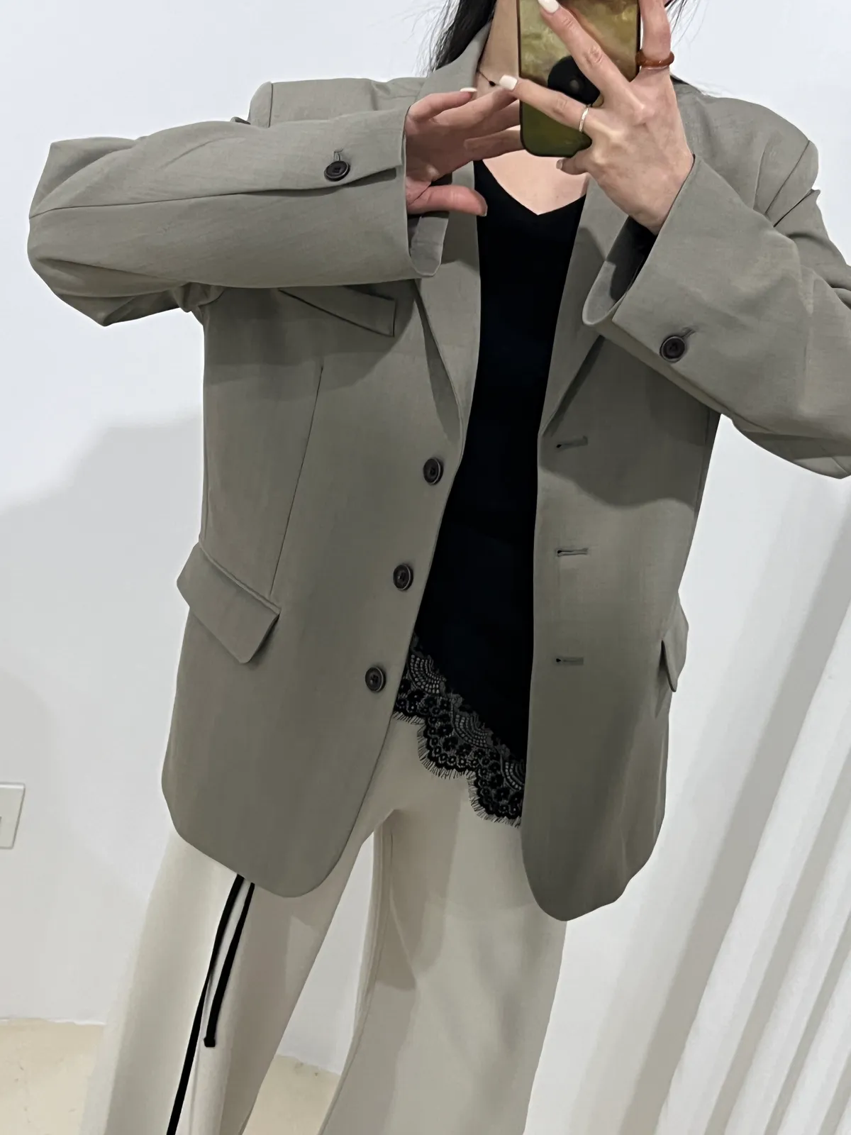 새틴 레이스 레이어드 랩 상세 이미지 7