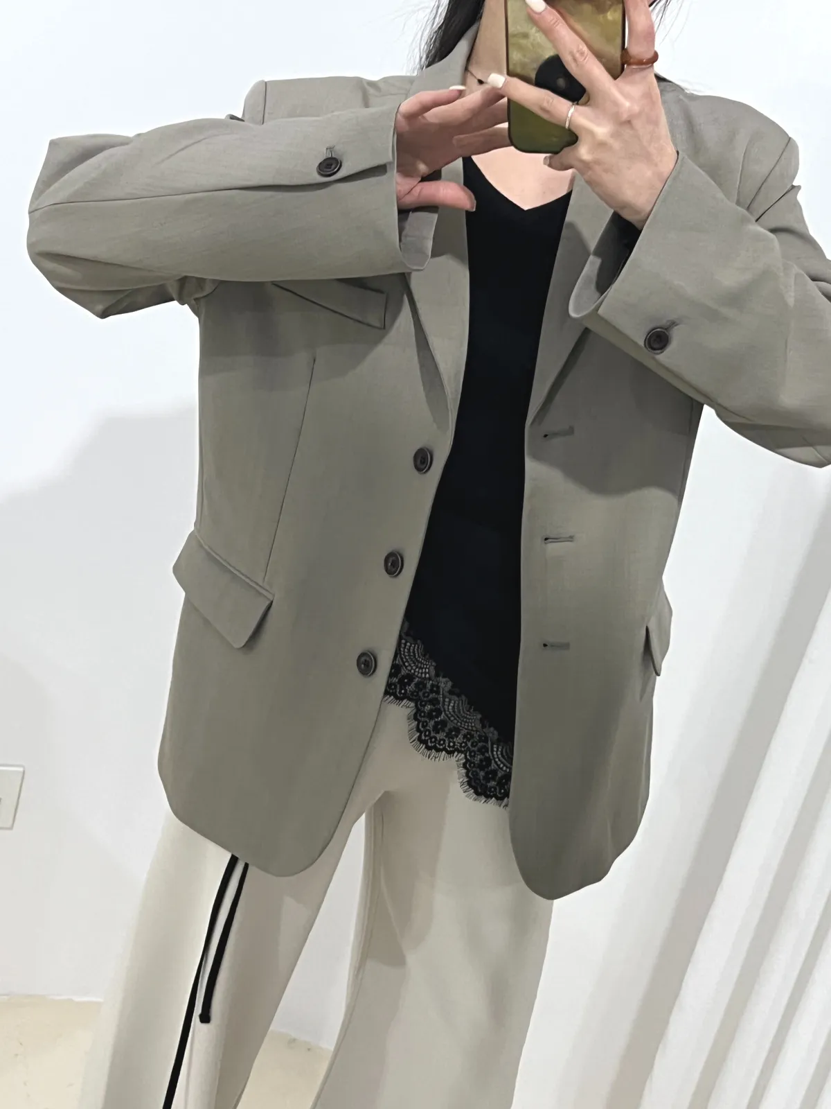 새틴 레이스 레이어드 랩 상세 이미지 16