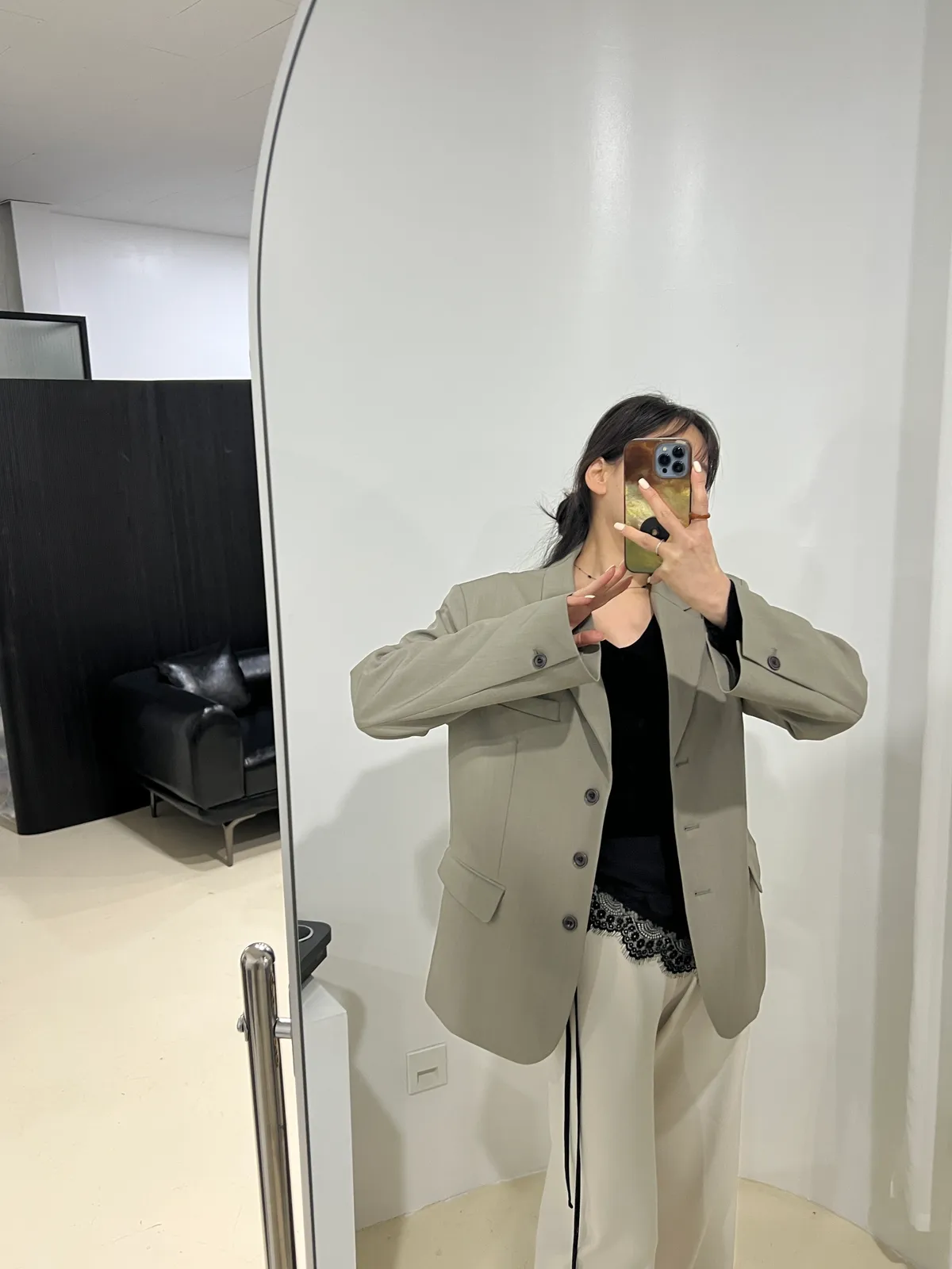 새틴 레이스 레이어드 랩 상세 이미지 11