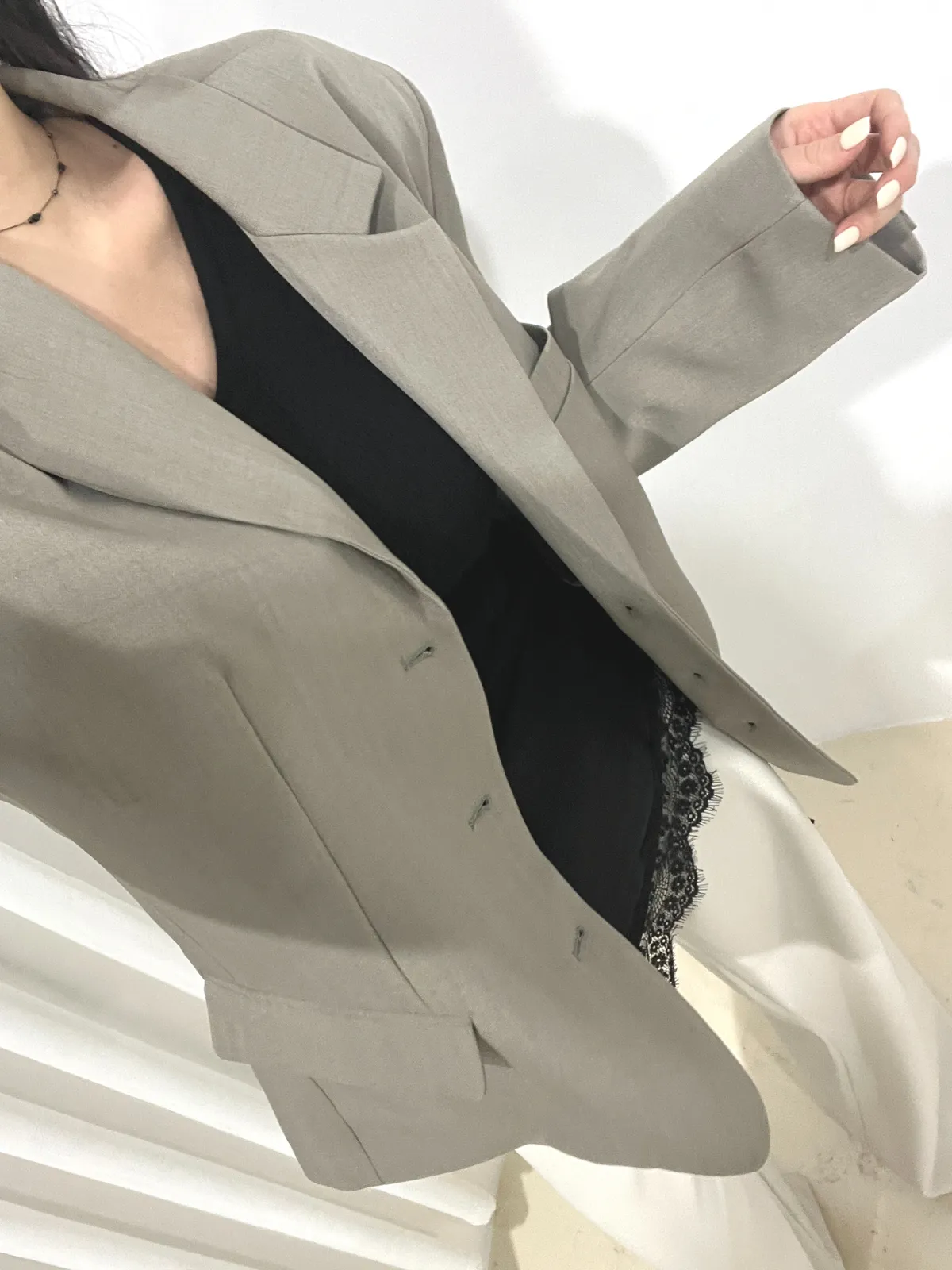 새틴 레이스 레이어드 랩 상세 이미지 13
