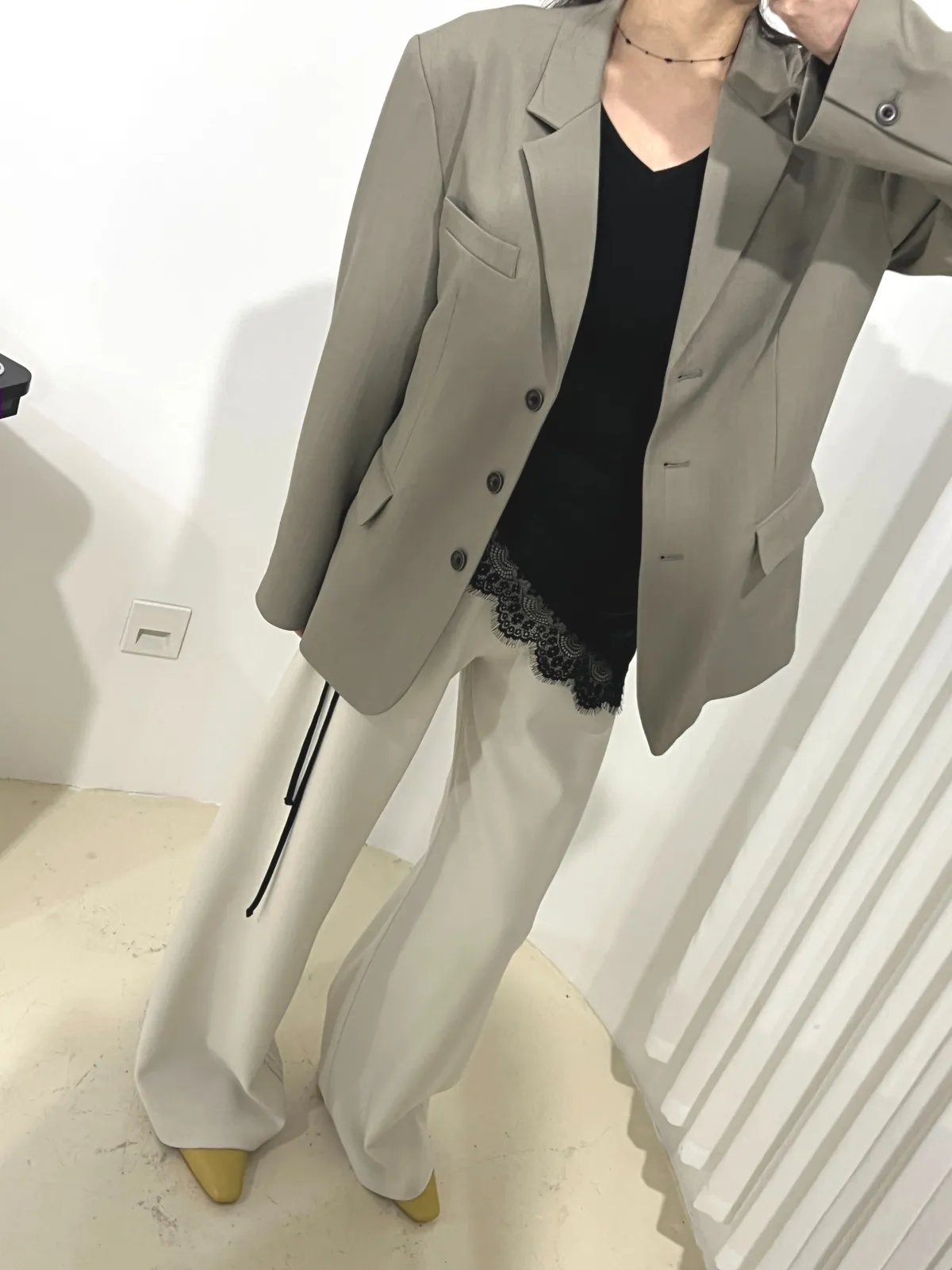 새틴 레이스 레이어드 랩 상세 이미지 15