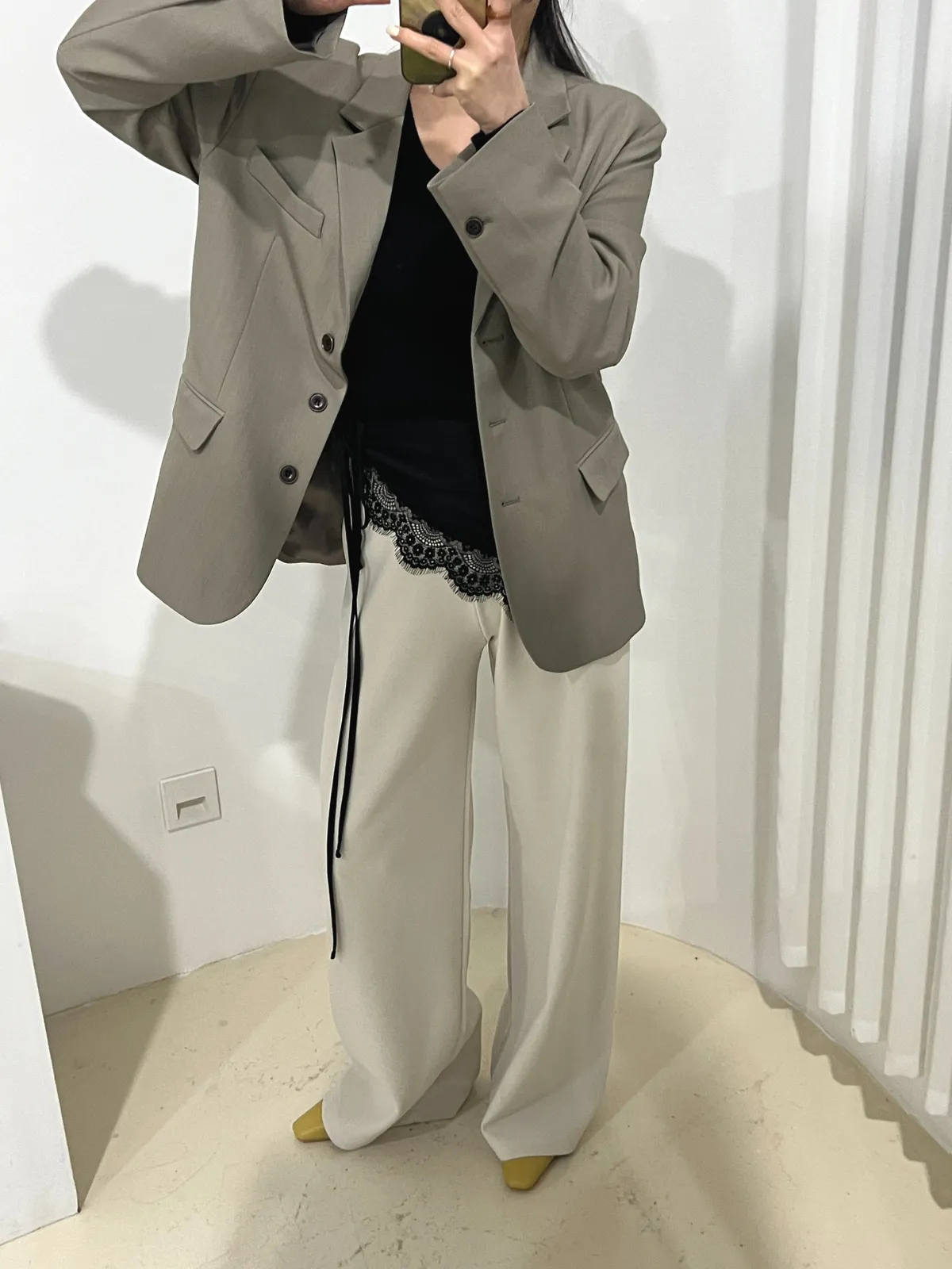 새틴 레이스 레이어드 랩 상세 이미지 10