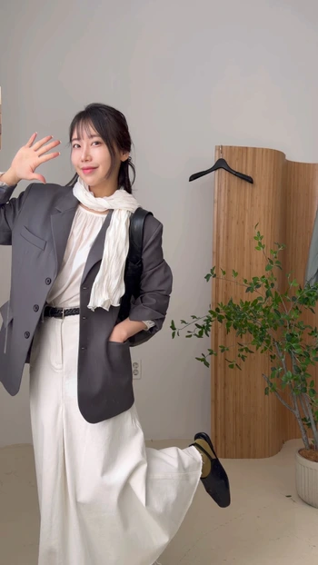 스프링 링클 머플러 스카프 2