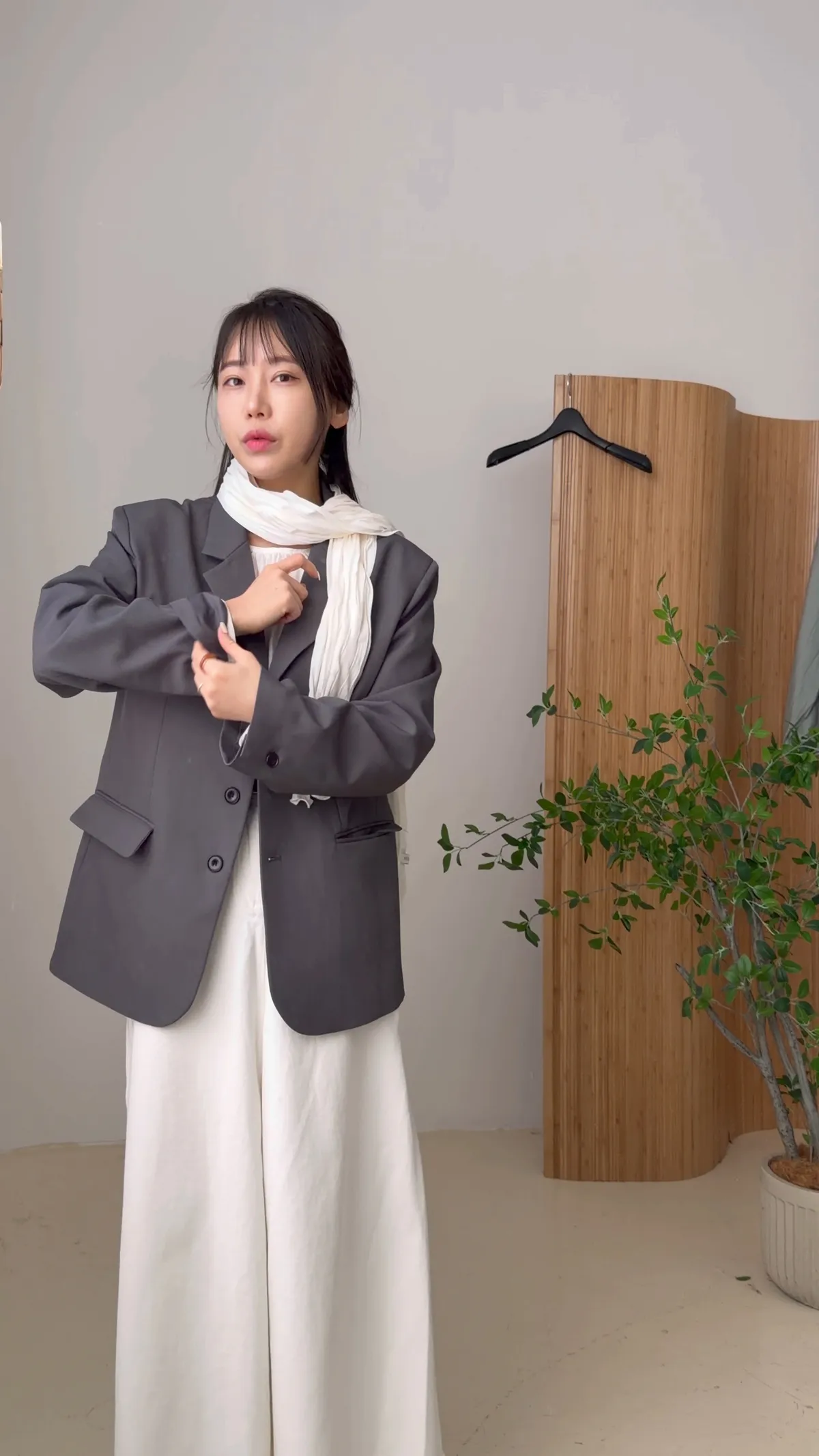 스프링 링클 머플러 스카프 상세 이미지 4