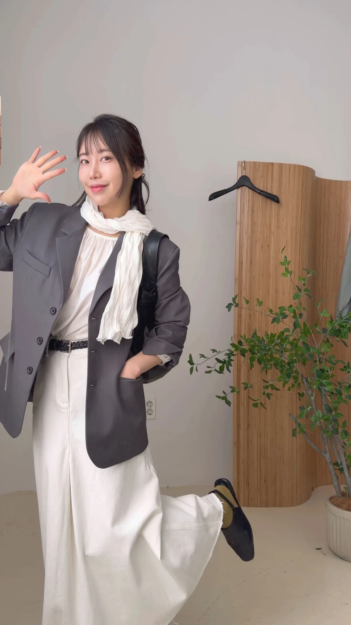 스프링 링클 머플러 스카프 상세 이미지 2