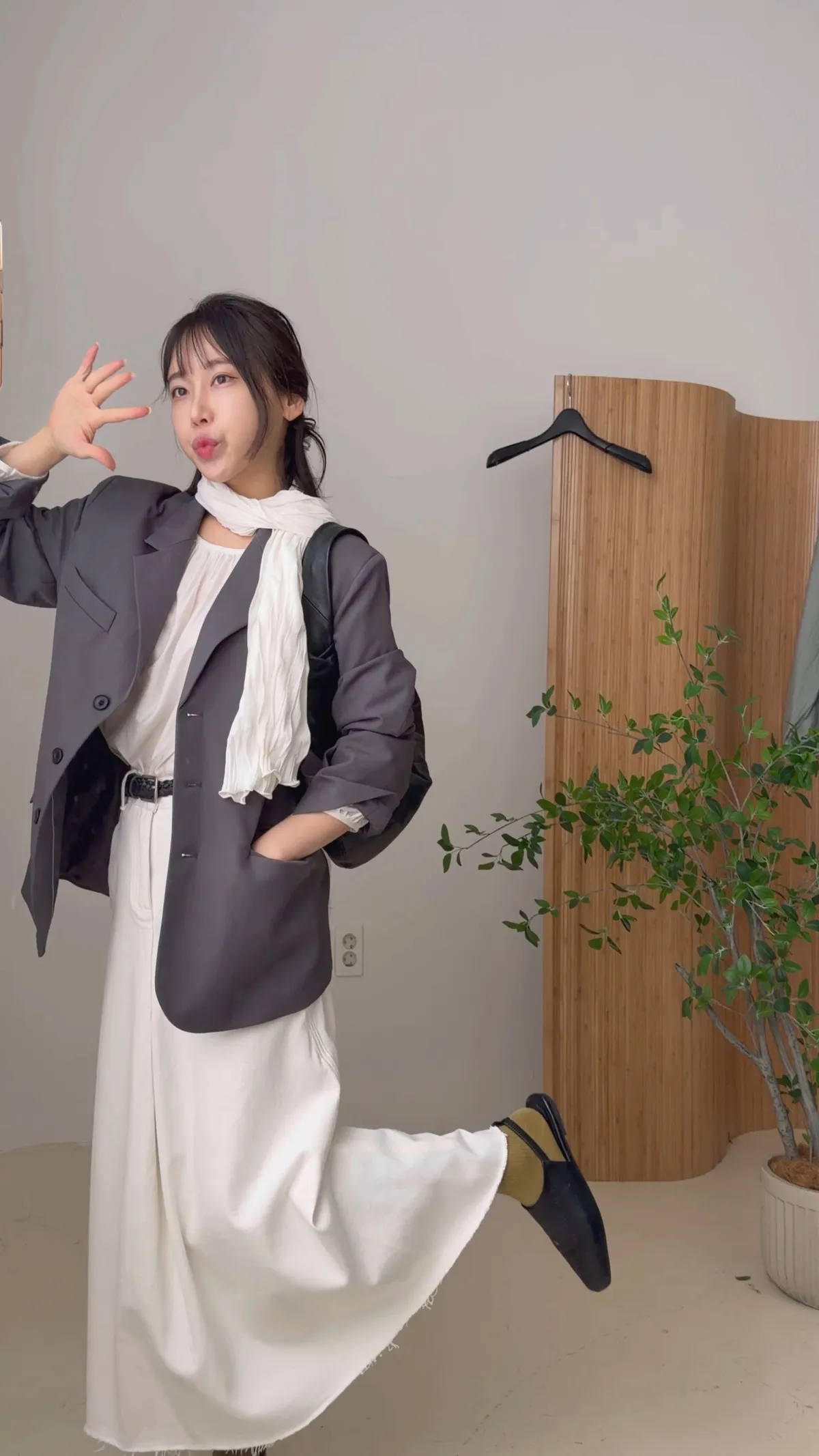 스프링 링클 머플러 스카프 상세 이미지 3