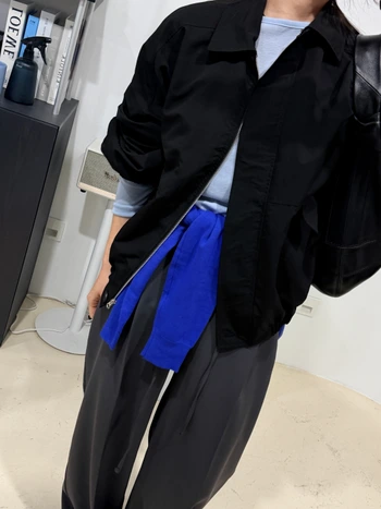 썸 오버핏 밴딩 블루종 점퍼 2