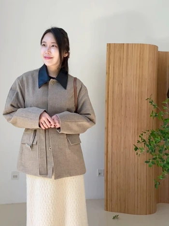레더 카라 벨터 울자켓 2
