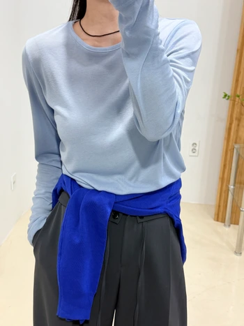 오아 쿨 레이어드 텐셀티셔츠