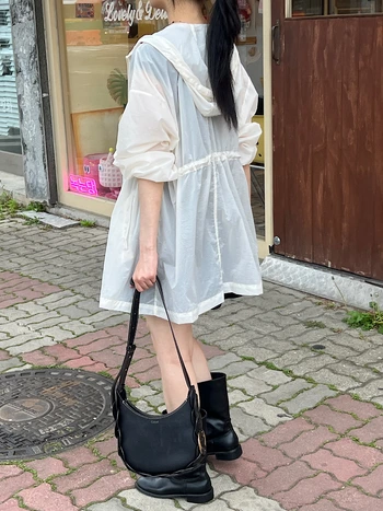 시스루 레인 스트링 점퍼 2