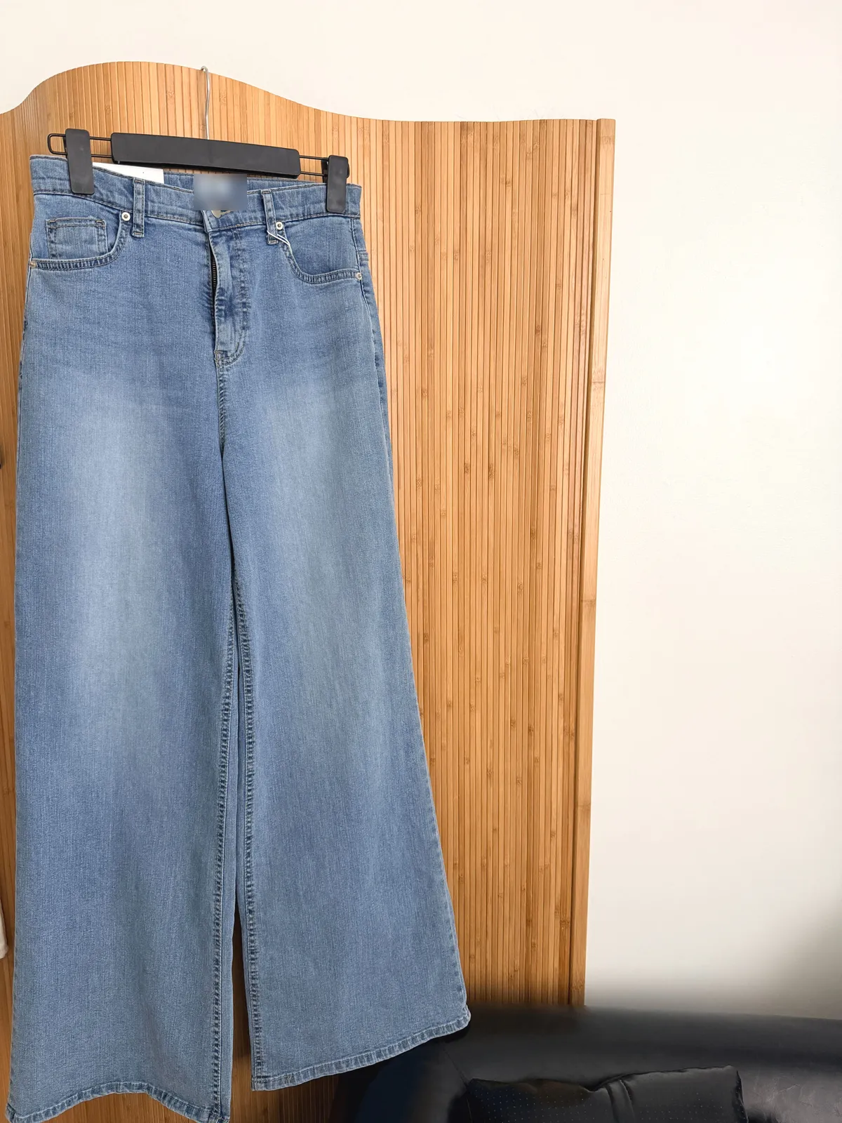 베른 와이드 스판 부츠컷 롱 데님팬츠 상세 이미지 9