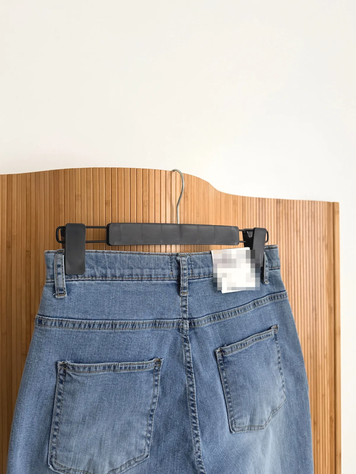 베른 와이드 스판 부츠컷 롱 데님팬츠 상세 이미지 10