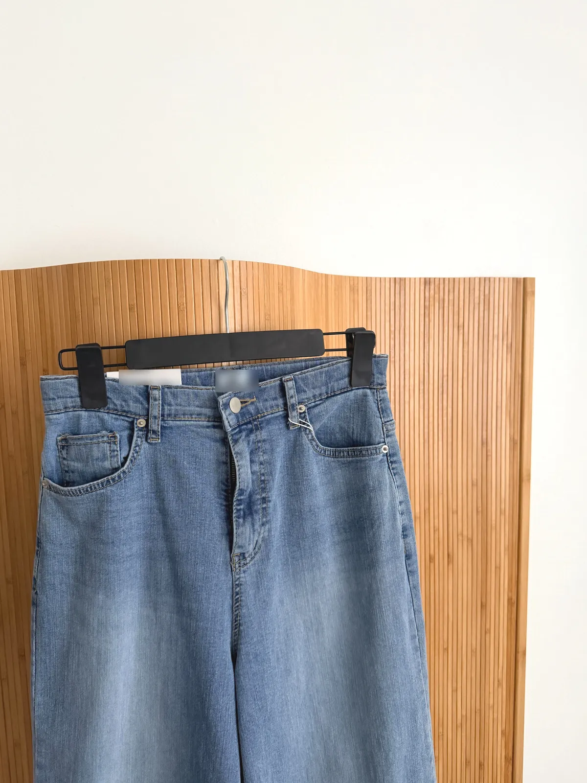 베른 와이드 스판 부츠컷 롱 데님팬츠 상세 이미지 12