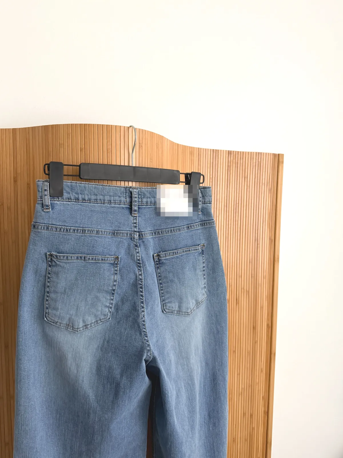 베른 와이드 스판 부츠컷 롱 데님팬츠 상세 이미지 14