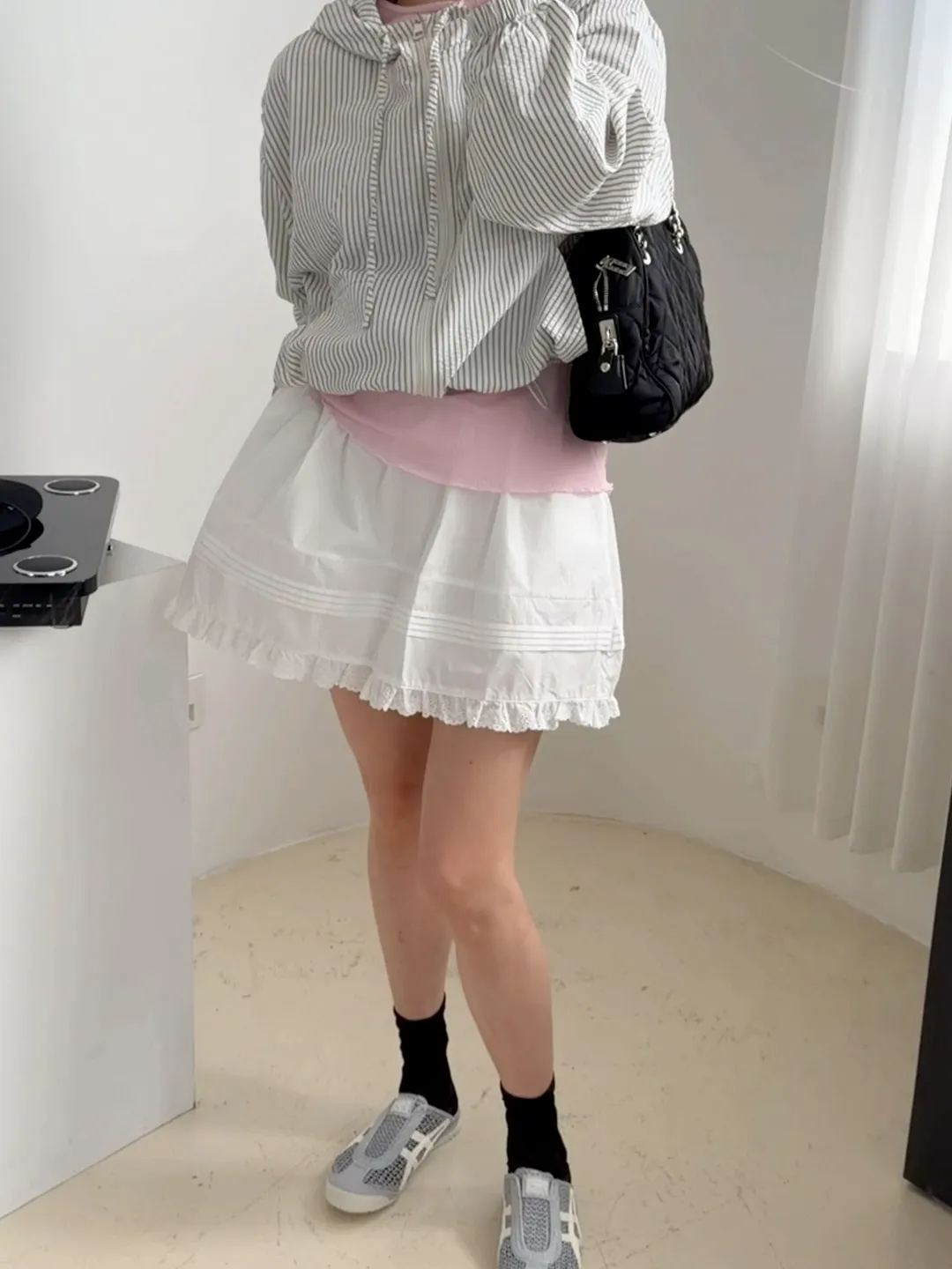 (기획)데일 시어서커 후드 집업 점퍼 상세 이미지 3