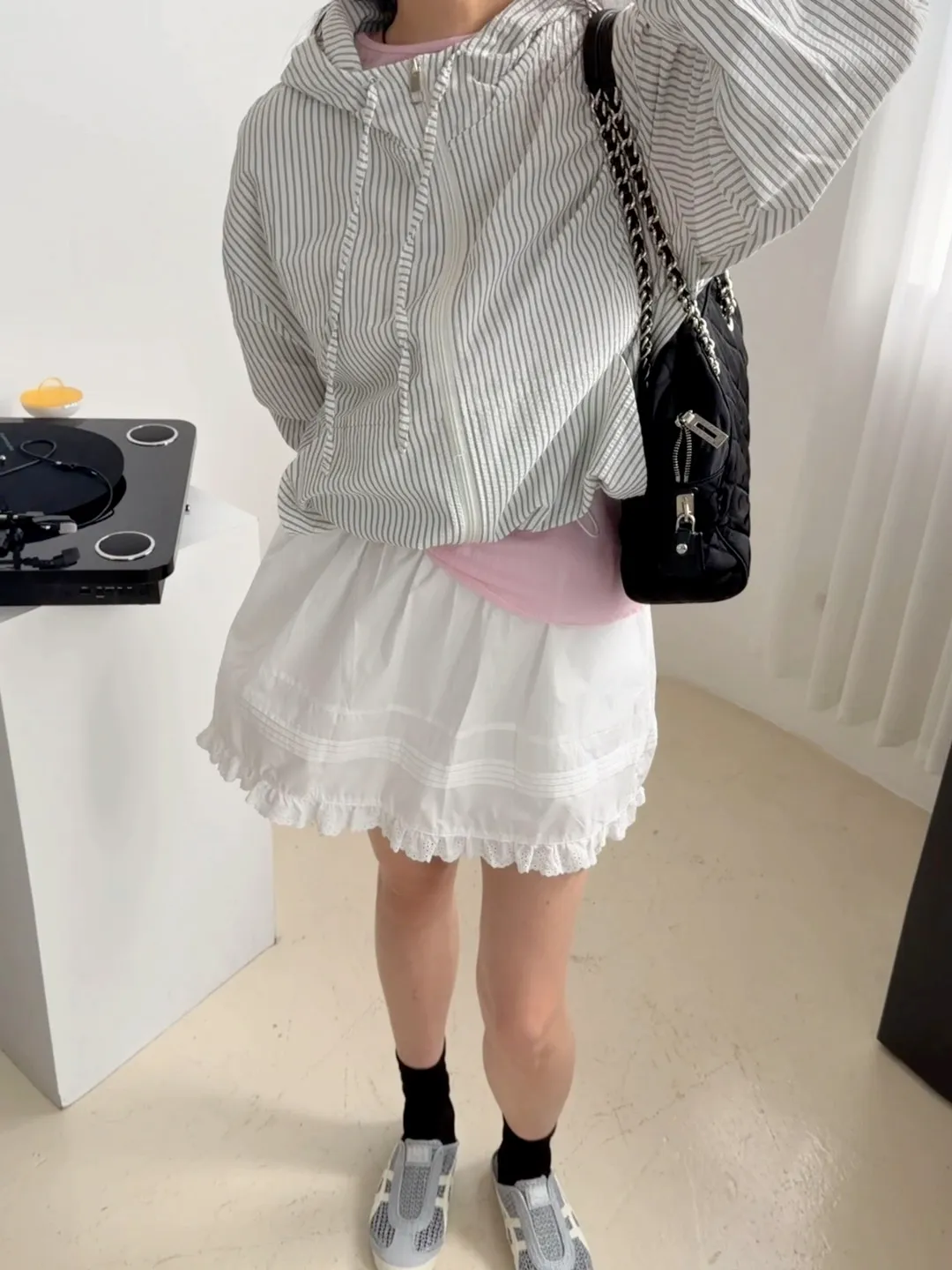 (기획)데일 시어서커 후드 집업 점퍼 상세 이미지 2