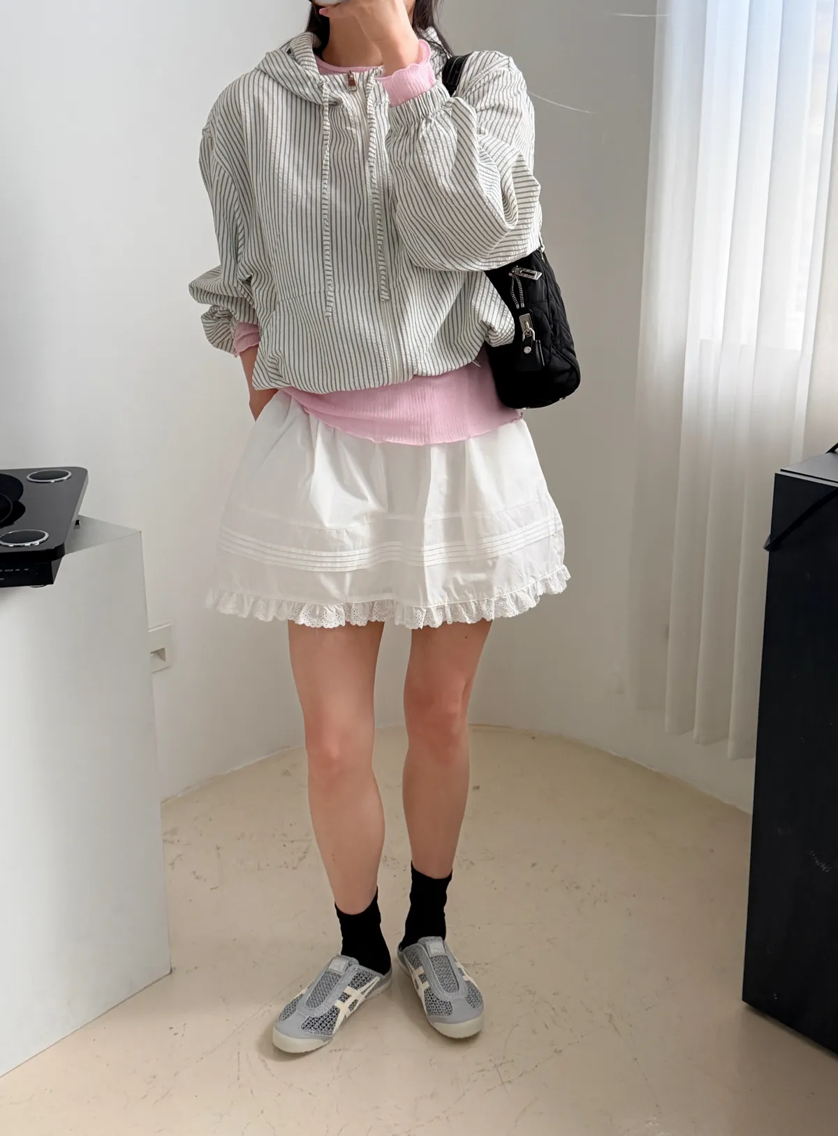 (기획)데일 시어서커 후드 집업 점퍼 상세 이미지 8