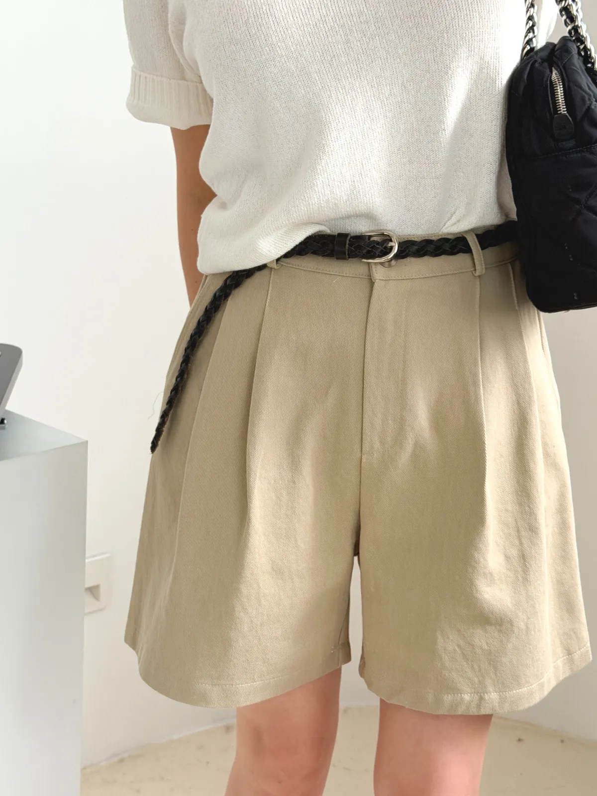 핀턱 4부 코튼 팬츠 상세 이미지 8