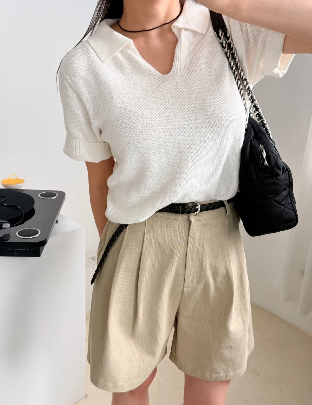 핀턱 4부 코튼 팬츠 상세 이미지 14