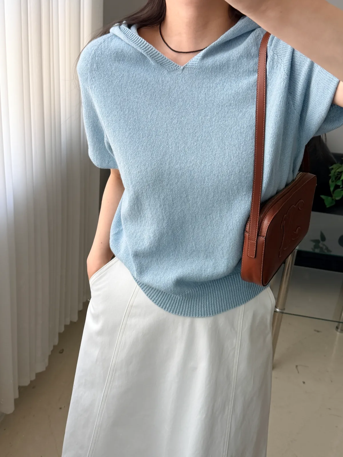 도브 스티치 a라인 롱스커트 상세 이미지 10