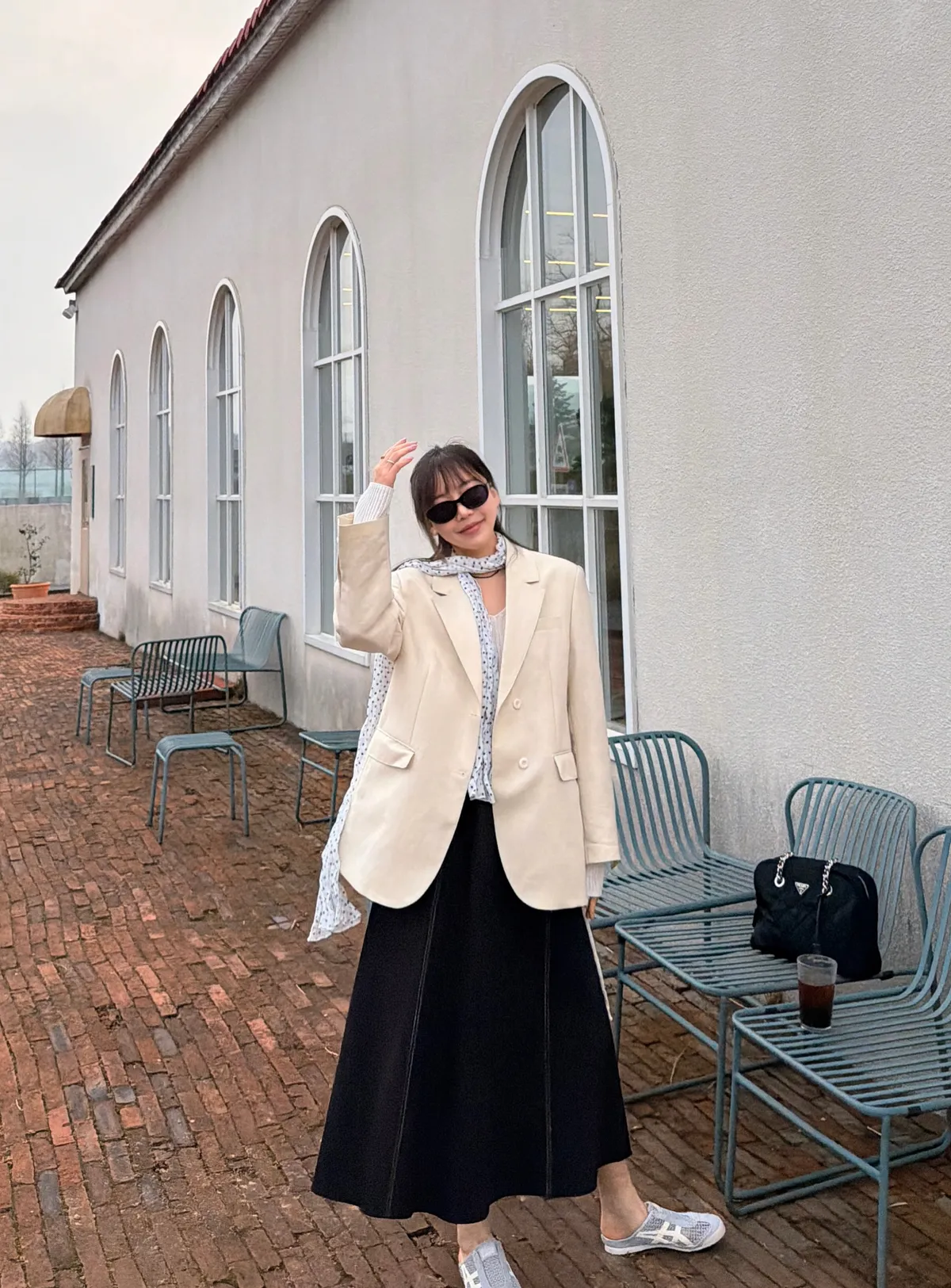 도브 스티치 a라인 롱스커트 상세 이미지 15