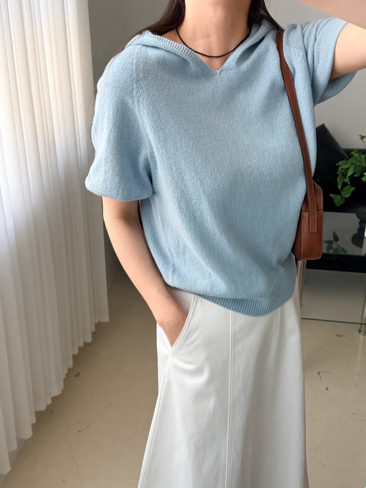 도브 스티치 a라인 롱스커트 상세 이미지 11