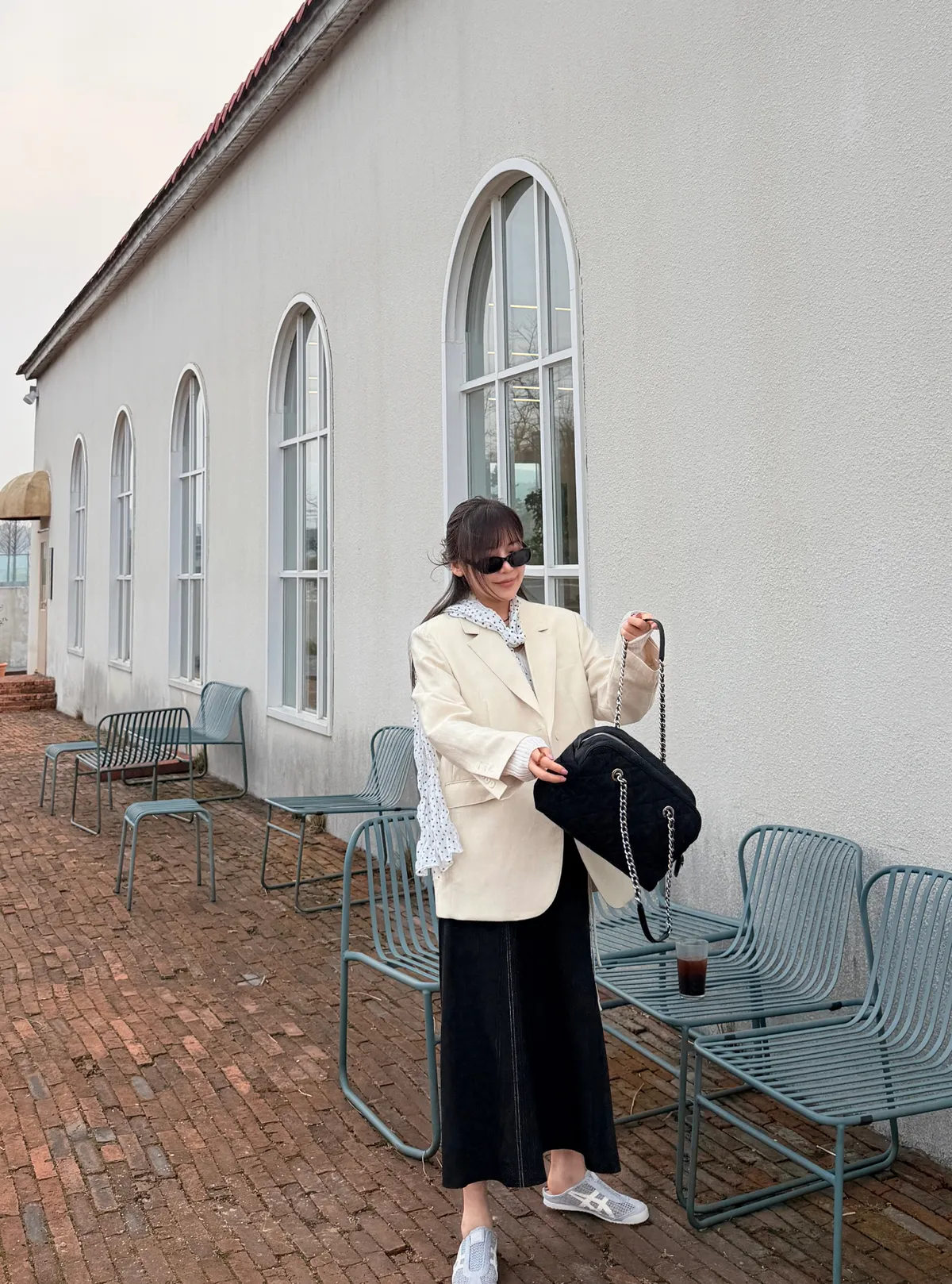 도브 스티치 a라인 롱스커트 상세 이미지 16