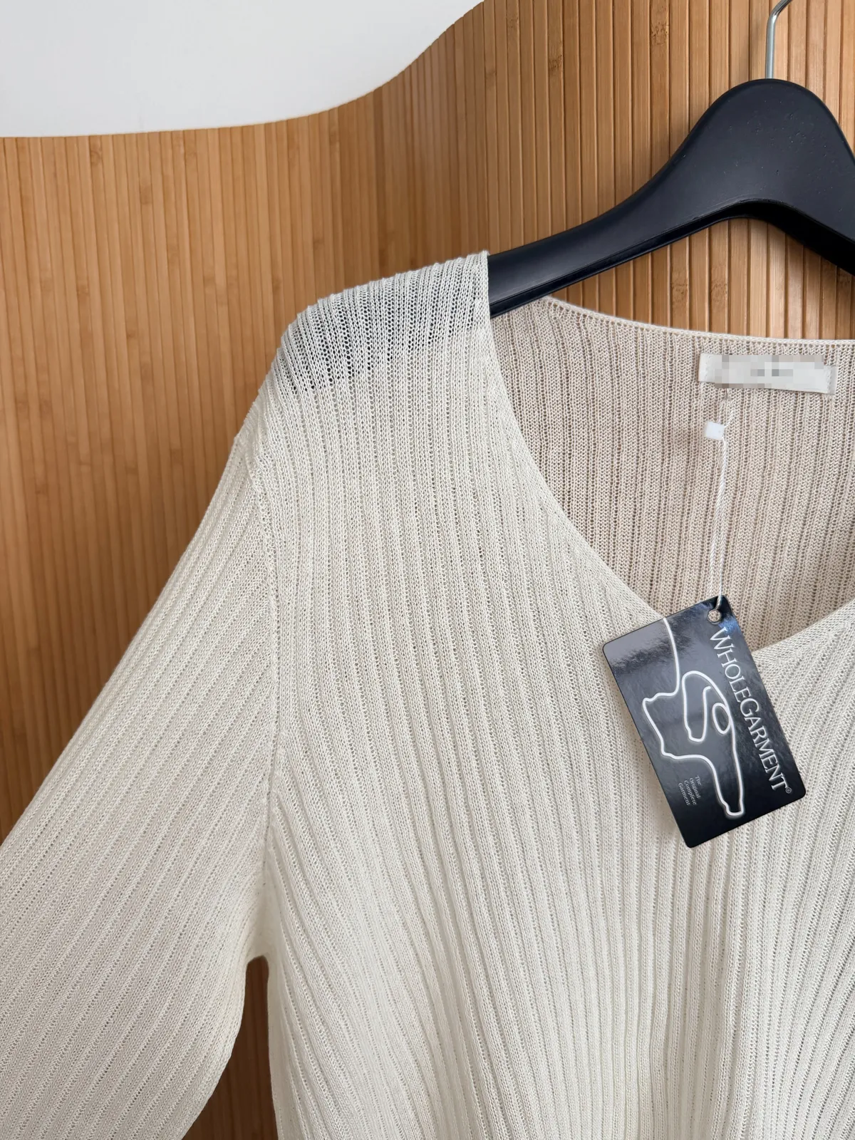 로아 시스루 끈 브이넥 루즈핏 니트 상세 이미지 17