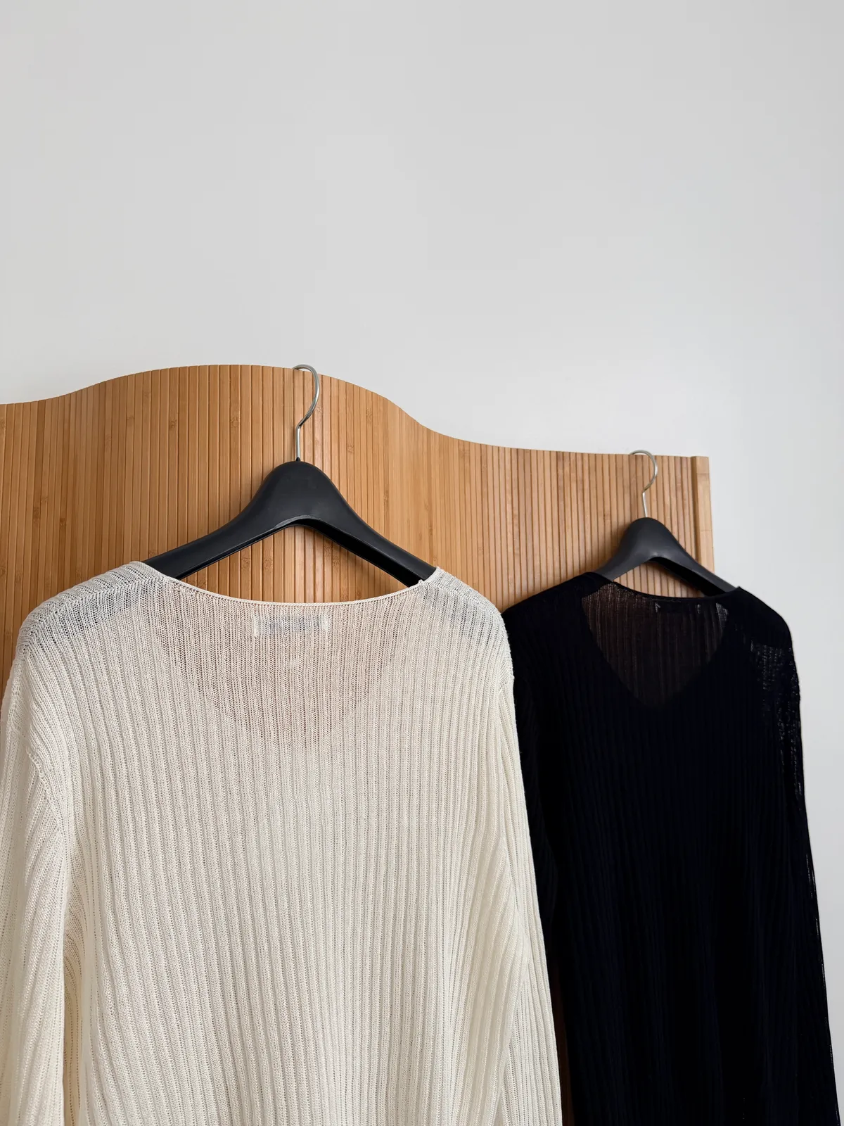 로아 시스루 끈 브이넥 루즈핏 니트 상세 이미지 20