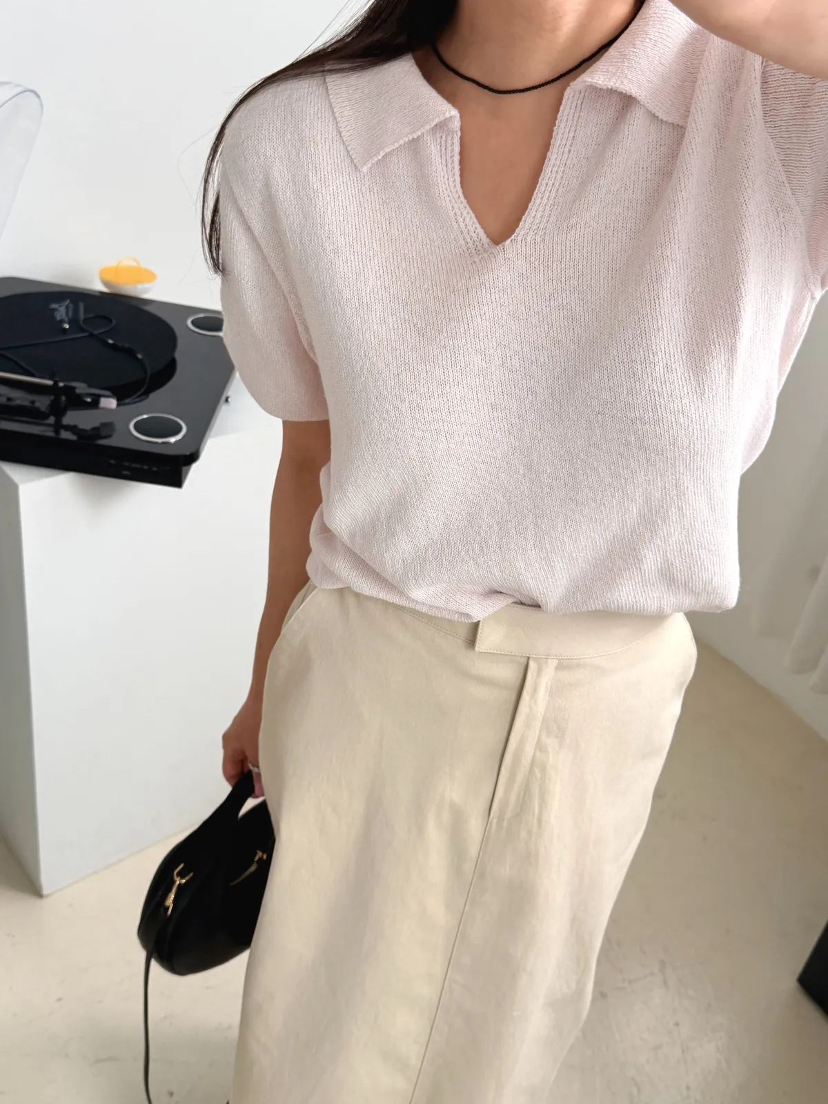 로니 h라인 코튼 롱스커트 상세 이미지 12