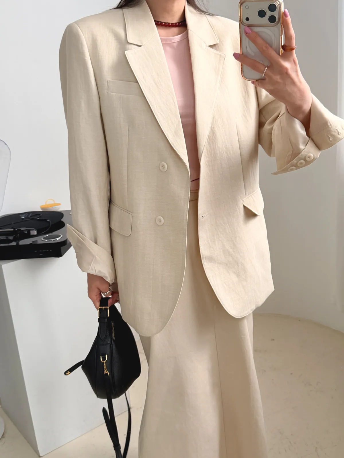 로니 h라인 코튼 롱스커트 상세 이미지 20