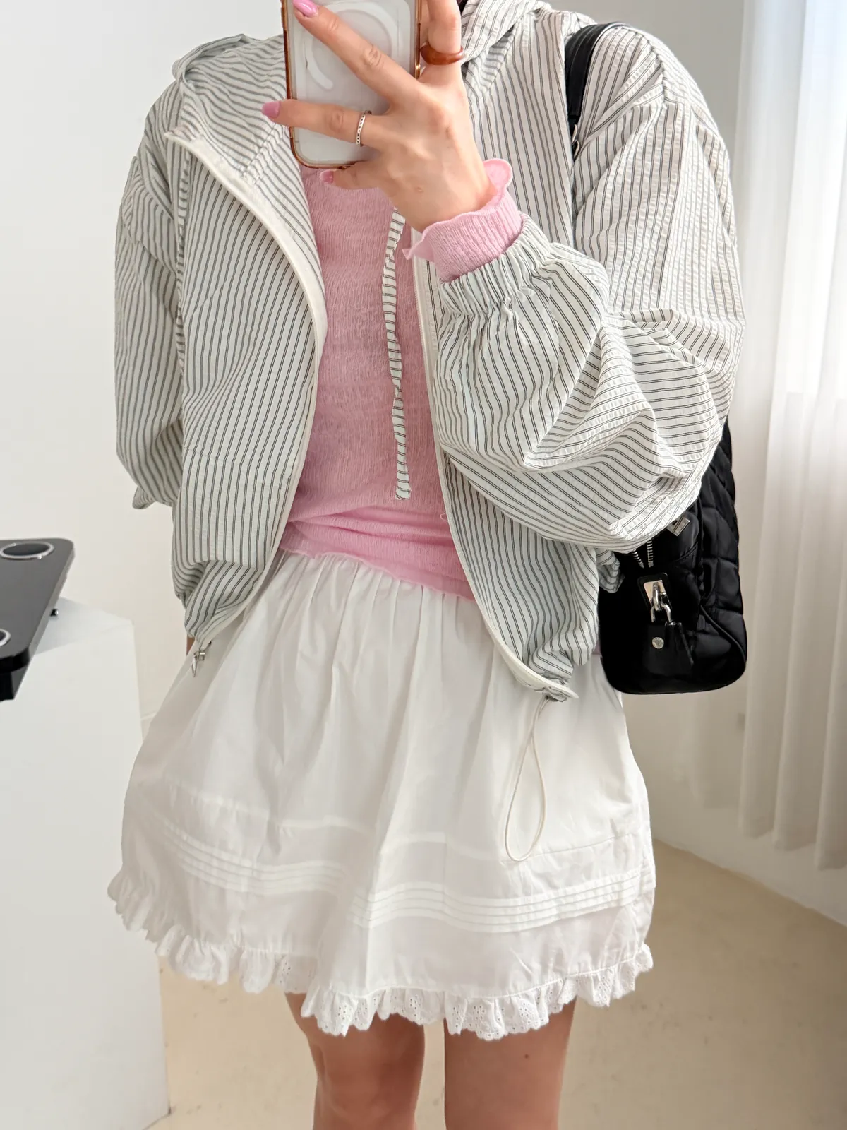 빈 시스루 골지 이너 티셔츠 (2 size) 상세 이미지 13