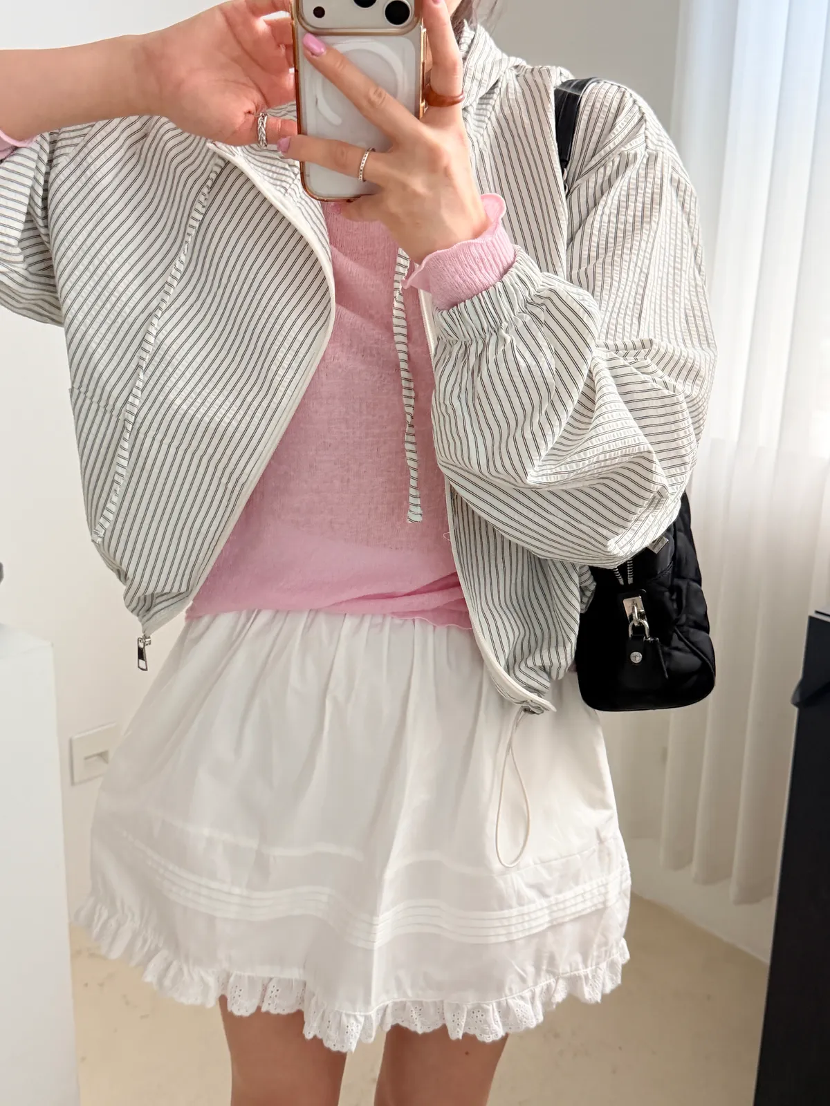 빈 시스루 골지 이너 티셔츠 (2 size) 상세 이미지 15