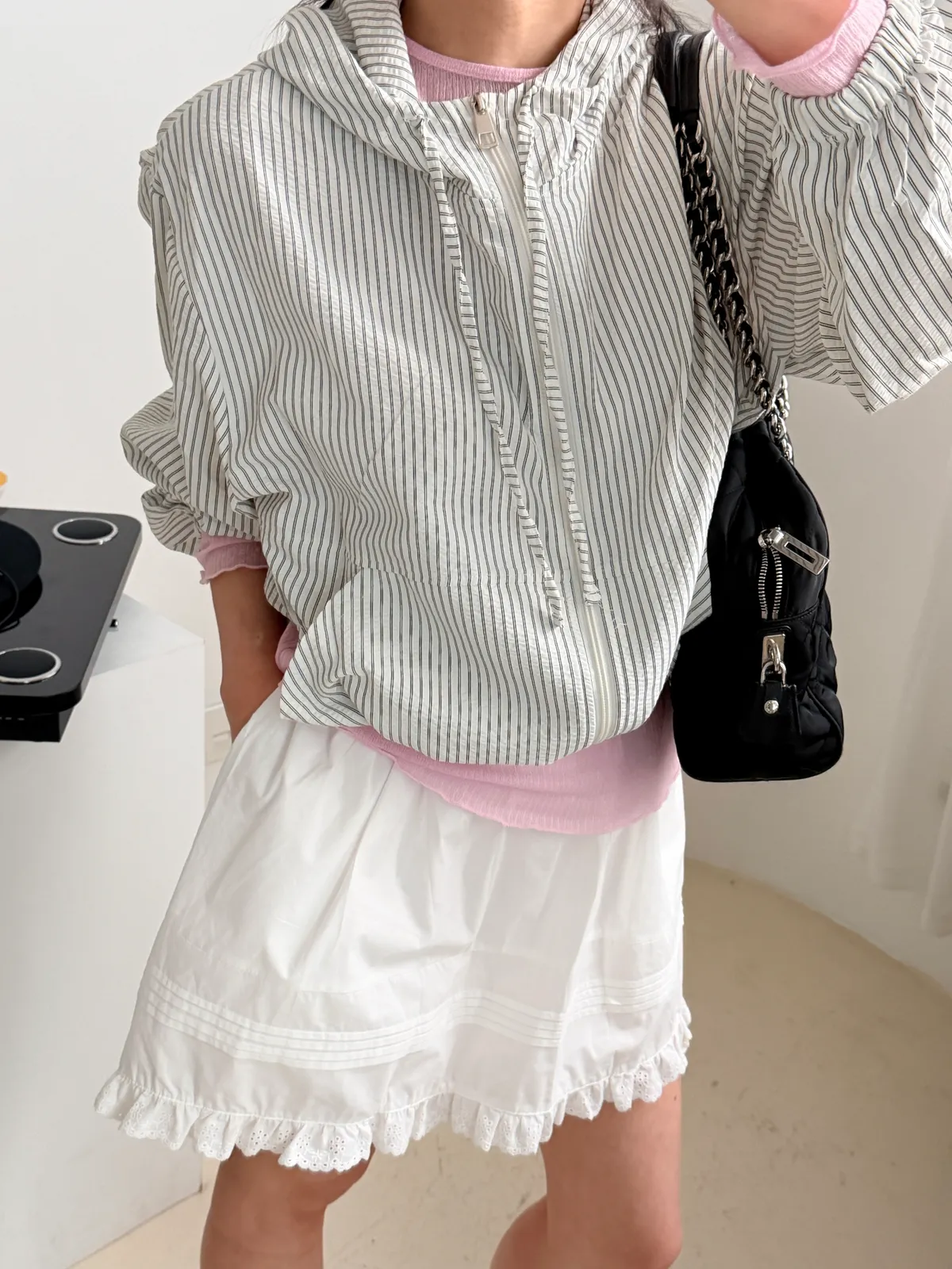 빈 시스루 골지 이너 티셔츠 (2 size) 상세 이미지 19