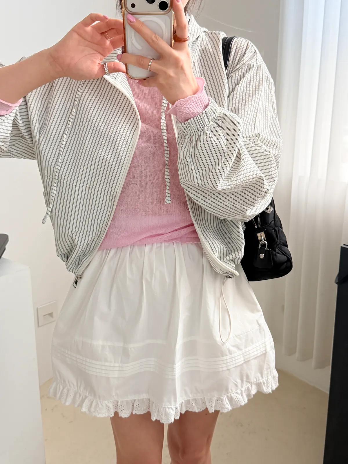 빈 시스루 골지 이너 티셔츠 (2 size) 상세 이미지 16