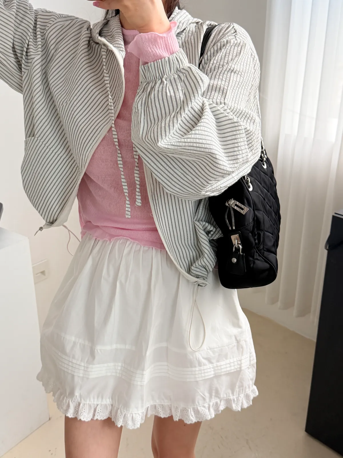 빈 시스루 골지 이너 티셔츠 (2 size) 상세 이미지 23