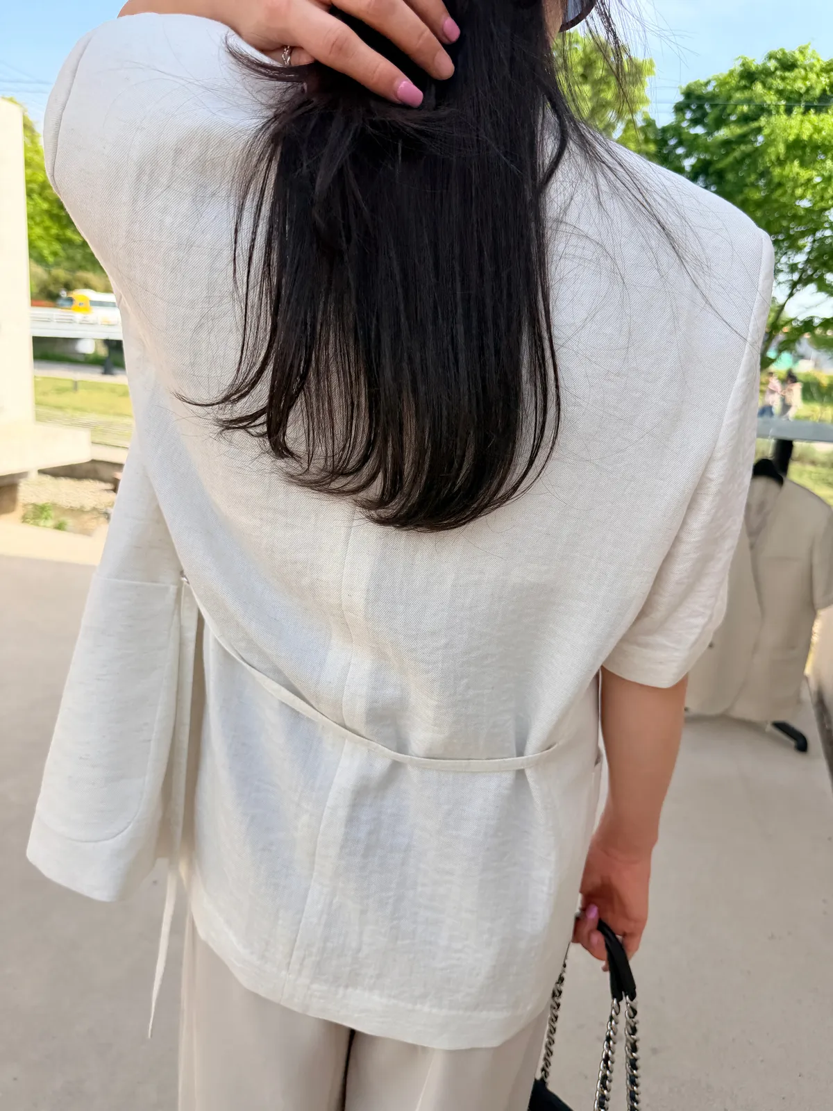 프리미엄 5부 린넨 자켓 상세 이미지 45