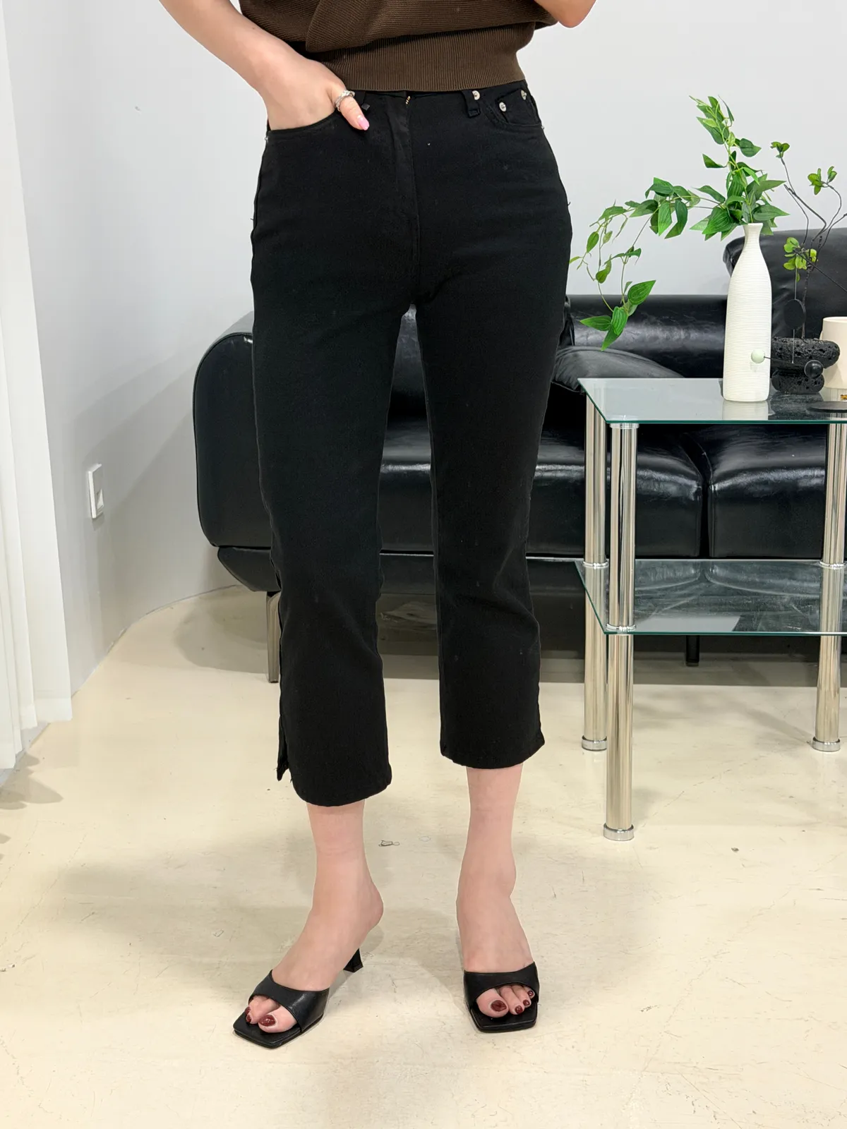인생 카프리 슬릿팬츠 상세 이미지 1