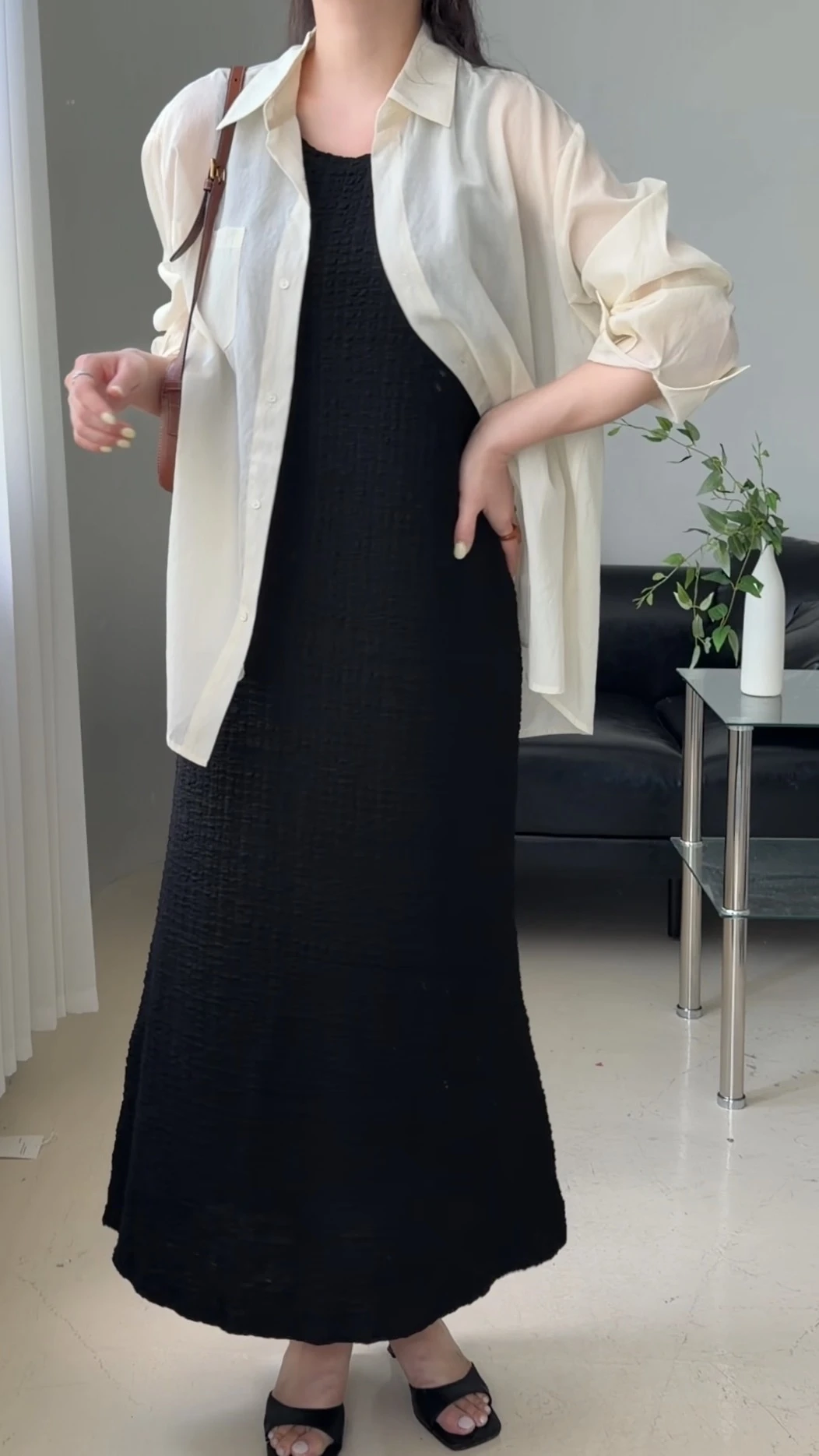 레이 썸머 스판 민소매 나시 원피스 상세 이미지 22