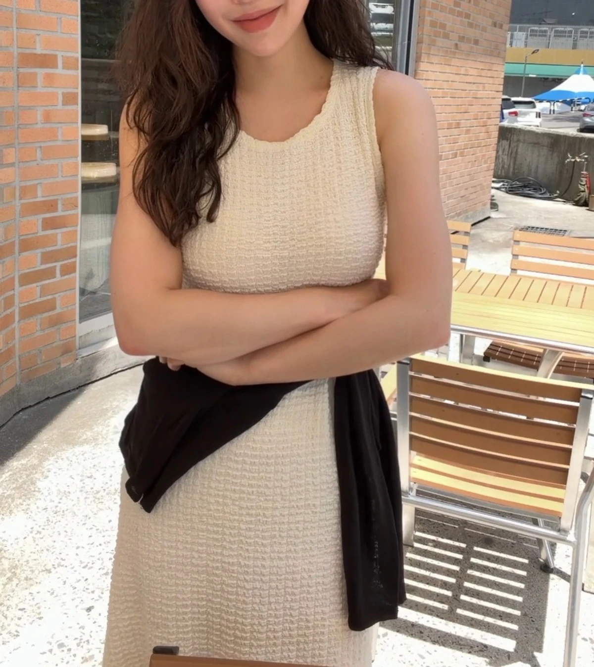 레이 썸머 스판 민소매 나시 원피스 상세 이미지 28