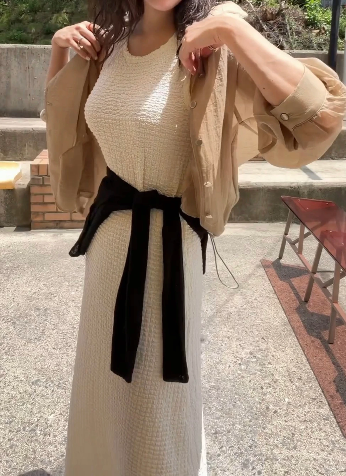 레이 썸머 스판 민소매 나시 원피스 상세 이미지 35