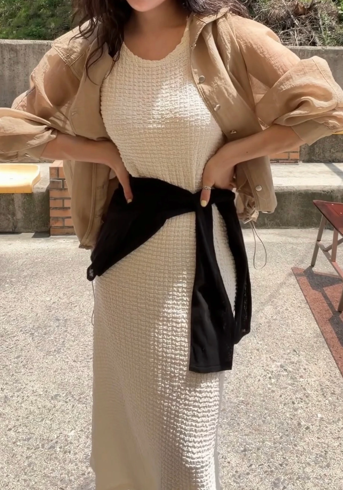 레이 썸머 스판 민소매 나시 원피스 상세 이미지 36