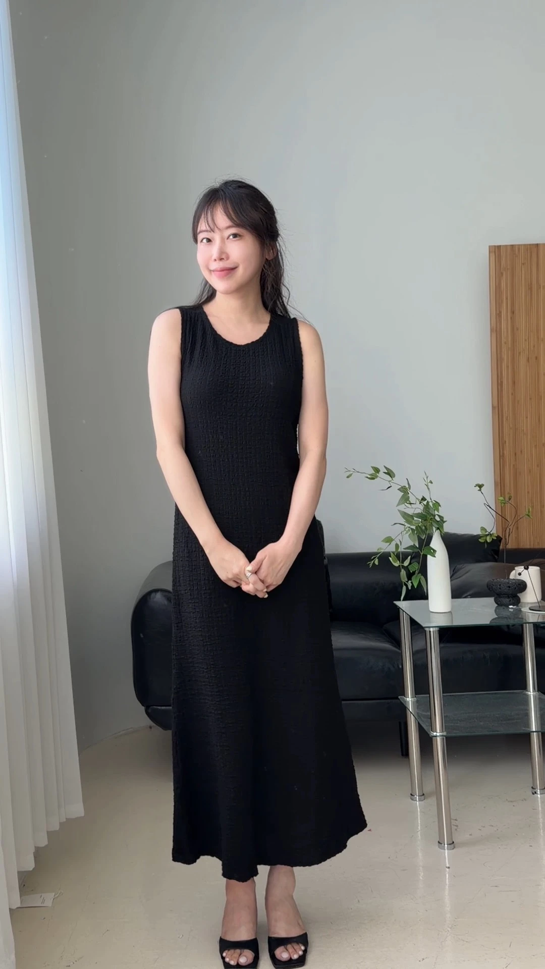 레이 썸머 스판 민소매 나시 원피스 상세 이미지 5