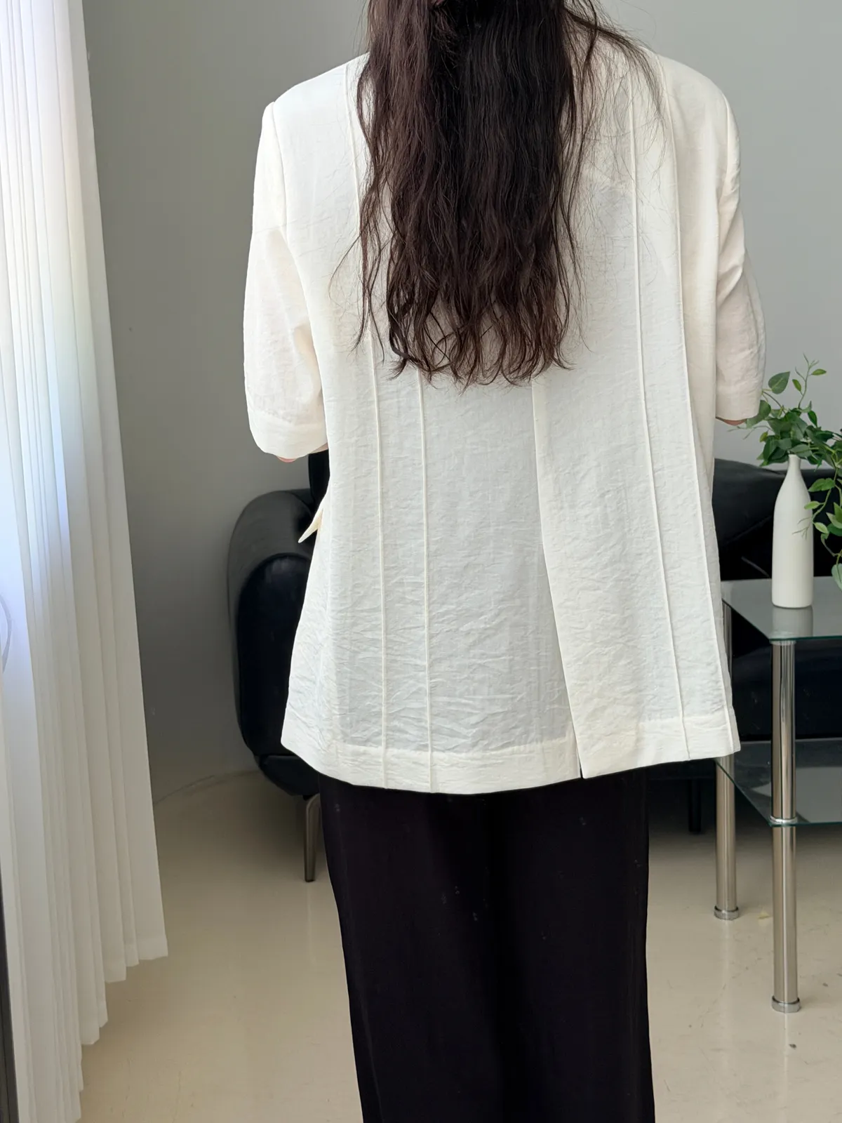 썸머 5부 루즈핏 자켓 상세 이미지 2