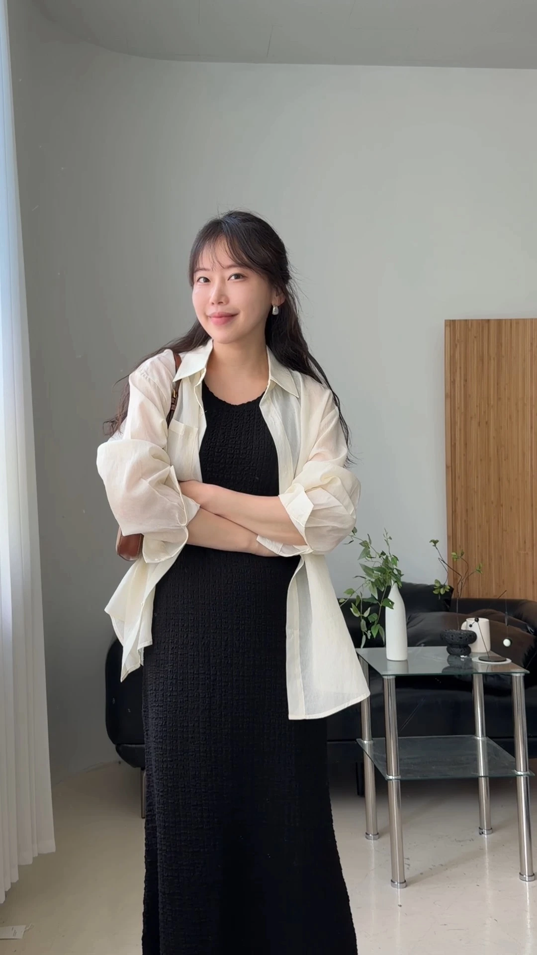 고앤 뒷 트임 리본 셔츠 상세 이미지 21
