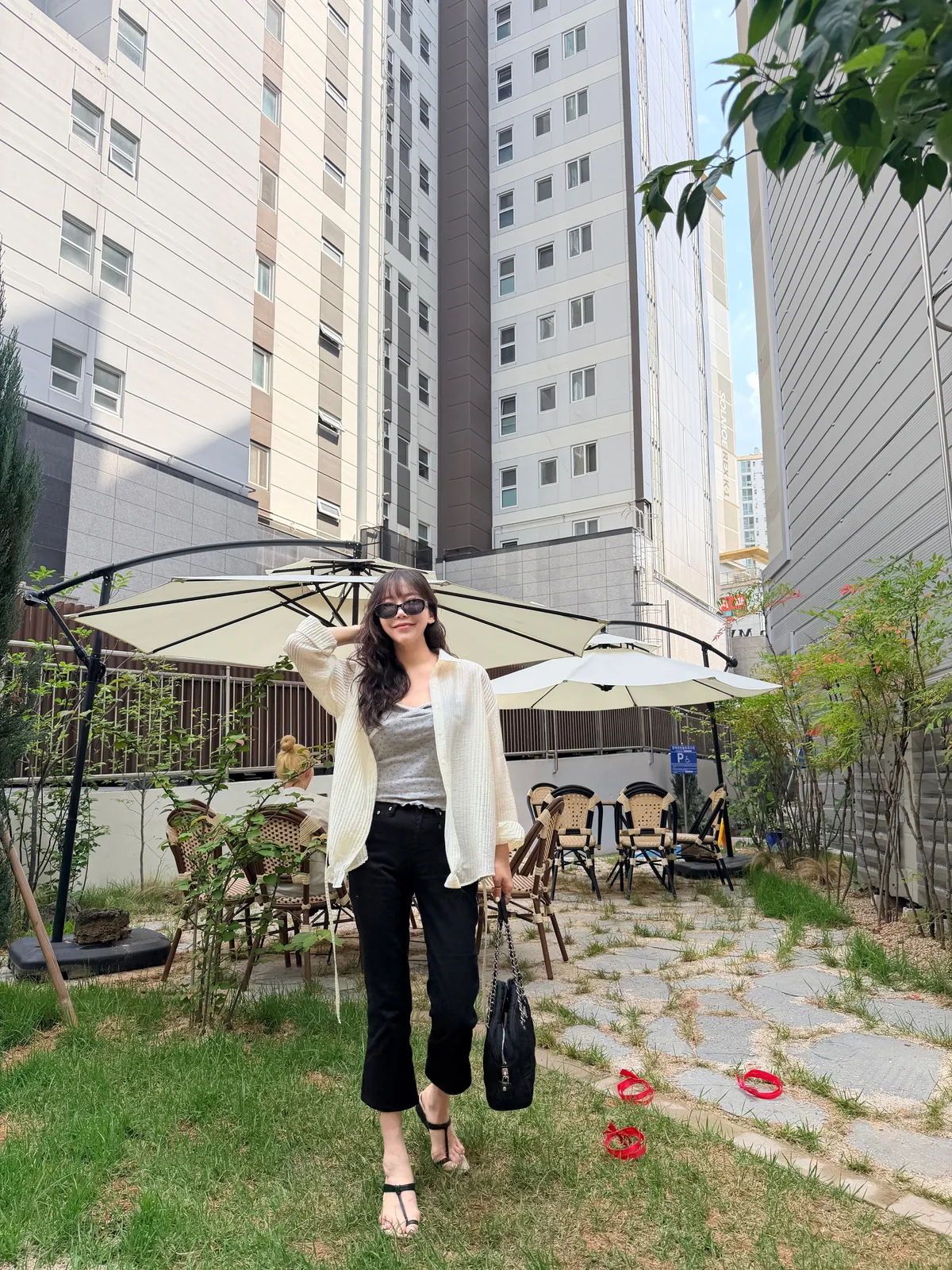 시스루 썸머 루즈핏 볼륨 셔츠블라우스  상세 이미지 11