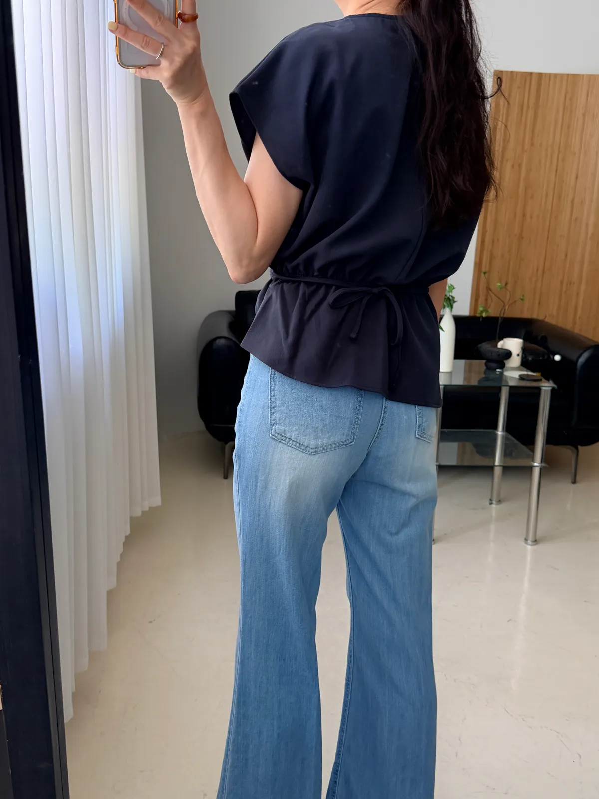 레직기 부츠컷 롱 데님청바지 상세 이미지 13