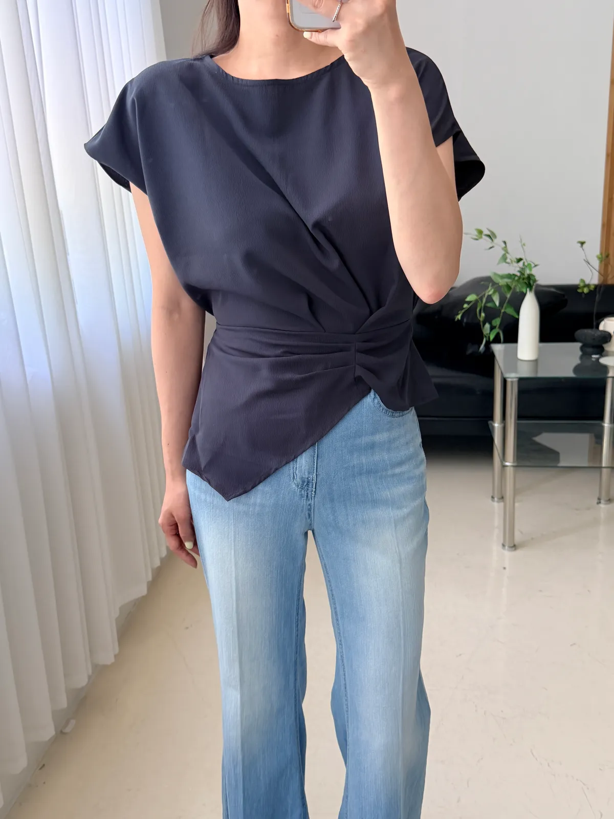 레직기 부츠컷 롱 데님청바지 상세 이미지 14